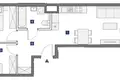 3 room apartment 55 m² Warsaw, Poland