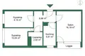 Квартира 3 комнаты 51 м² Варшава, Польша