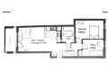 2 room apartment 58 m² Warsaw, Poland
