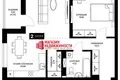 Wohnung 2 zimmer 60 m² Hrodna, Belarus