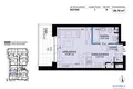 Appartement 1 chambre 29 m² Poznan, Pologne