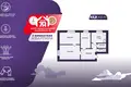 Квартира 3 комнаты 53 м² Лебедево, Беларусь