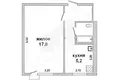 Appartement 1 chambre 29 m² Brest, Bélarus