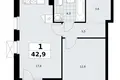 Mieszkanie 1 pokój 43 m² Kommunarka, Rosja