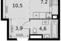 Kawalerka 1 pokój 28 m² Moskwa, Rosja