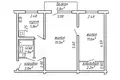 Квартира 2 комнаты 45 м² Минск, Беларусь