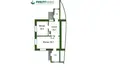 Apartamento 47 m² Hudy, Belarús
