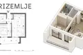 Wohnung 1 Schlafzimmer 54 m² Muo, Montenegro