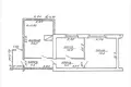 Appartement 2 chambres 59 m² Jdanovitchy, Bélarus