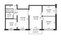 Wohnung 4 zimmer 58 m² Minsk, Belarus