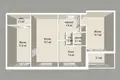 Appartement 3 chambres 61 m² Minsk, Bélarus
