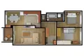 Apartamento 3 habitaciones 69 m² Praga, Chequia
