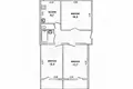 3 room apartment 62 m² Brest, Belarus