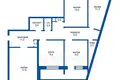 Квартира 4 комнаты 81 м² Борисов, Беларусь