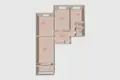 3 room apartment 66 m² Minsk, Belarus