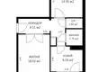 Mieszkanie 2 pokoi 54 m² Mińsk, Białoruś
