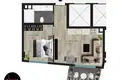 1 bedroom apartment 45 m² Obakoy, Turkey