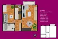 Квартира 2 комнаты 47 м² Познань, Польша