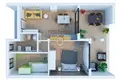 Квартира 60 м² Cannigione, Италия