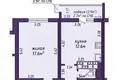 Apartamento 1 habitación 49 m² Minsk, Belarús