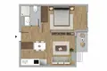 Wohnung 2 zimmer 51 m² Kagithane, Türkei