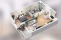 1 bedroom apartment 46 m² Poznan, Poland