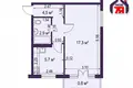 Apartamento 1 habitación 30 m² Saligorsk, Belarús