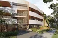 Wohnkomplex New residential complex of villas and apartments on the ocean shore in Nusa Dui, Bali, Indonesia