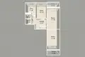 Appartement 3 chambres 72 m² Minsk, Bélarus