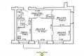 3 room apartment 54 m² Minsk, Belarus