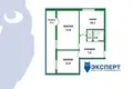 Wohnung 2 zimmer 53 m² Minsk, Belarus