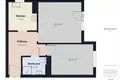 2 room apartment 50 m² Poznan, Poland