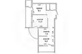Wohnung 1 zimmer 51 m² Muchaviecki sielski Saviet, Belarus