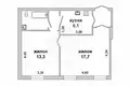 Apartamento 2 habitaciones 44 m² Brest, Belarús