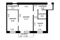 Квартира 2 комнаты 45 м² Минск, Беларусь