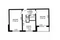 Квартира 2 комнаты 49 м² Минск, Беларусь