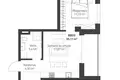2 room apartment 39 m² Vilnius, Lithuania