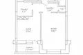 Mieszkanie 1 pokój 47 m² Mińsk, Białoruś