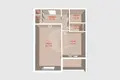 Квартира 1 комната 36 м² Минск, Беларусь