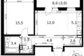 Apartamento 2 habitaciones 50 m² Leninsky District, Rusia
