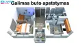 Wohnung 1 zimmer 44 m² Klaipeda, Litauen