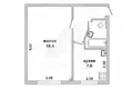 Apartamento 1 habitación 33 m² Muchaviecki sielski Saviet, Belarús