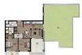 Квартира 1 комната 165 м² Мезитли, Турция