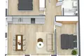 3 room apartment 61 m² Klaipėda, Lithuania