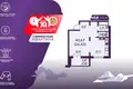 1 room apartment 40 m² Astravyets, Belarus