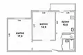Apartamento 2 habitaciones 59 m² Brest, Belarús
