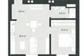 1 bedroom apartment 42 m² Riga, Latvia