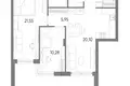 Квартира 2 комнаты 85 м² Калининград, Россия