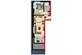 1 bedroom apartment 59 m² Oba, Turkey