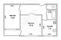 Квартира 2 комнаты 52 м² Мухавецкий сельский Совет, Беларусь